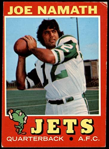1971 Topps 250 Joe Namath New York Jets (Foci Kártya) VG Gépek