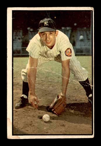 118 Billy Martin - 1953 Bowman Színű Baseball Kártyák (Csillag) Osztályozott G/VG - Baseball Asztalon Kezdő Lapot