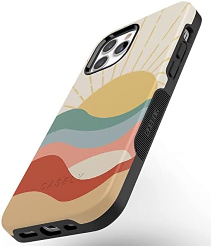 Casely iPhone 12/12 Pro Case | Itt Jön A Nap, | Aranyos Colorblock Naplemente Esetben