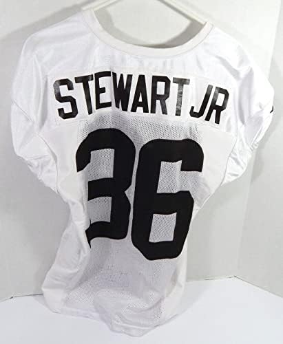 2021 Cleveland Browns M. J. Stewart 36 Játék Kiadott Fehér Gyakorlat Jersey 46 0 - Aláíratlan NFL Játék Használt Mezek