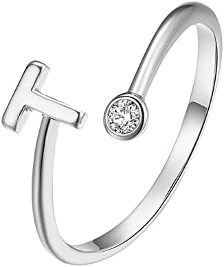 2023 Új Divatos Bevonatú Ezüst Nyitó Leveleket Gyémánt Állítható Gyűrű Női Ékszerek Beszélgetés Szív Gyűrű (T, Egy Méret)