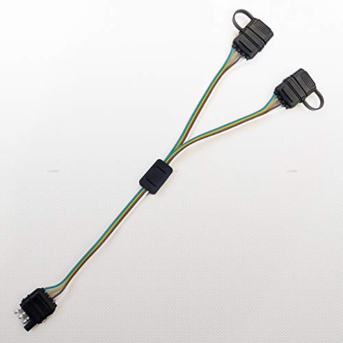 Pótkocsi Kábelköteg Univerzális Út 4 Lapos Y-Elosztó Plug and Play Adapter Kiterjesztését Hám LED Hátsó Lámpa Bárt, valamint