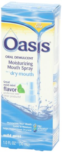 Oázis Szája Hidratáló Spray, Enyhe Menta, 1 Fl oz (30 ml)