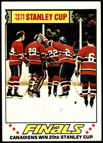 1977 Topps 264 Stanley-Kupa Döntőjében - Canadiens Nyerni 20 Stanley-Kupa (Hoki-Kártya) EX/MT