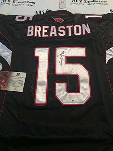 Hiteles Steve Breaston Autogramot Arizona Cardinals Alternatív Fekete Jersey
