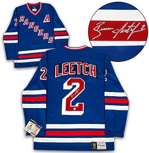Brian Leetch New York Rangers Aláírt Retro Fanatikusok Jersey - Dedikált NHL-Mezek