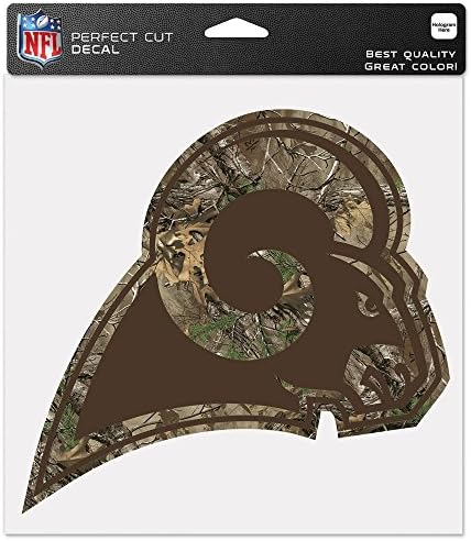 WinCraft NFL Los Angeles Rams 8x8 Tökéletes Vágás Színes Matrica Terepmintás, Egy Méret, a Csapat Színe