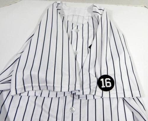 2021 New York Yankees Chris gittens megy 92 Játék Kiadott Pos Használt Fehér Jersey-16 P 8 - Game Használt MLB Mezek