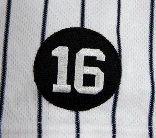 2021 New York Yankees Trey Amburgey 95 Játék Kiadott Fehér Jersey 16 Javítás 9 - Játék Használt MLB Mezek