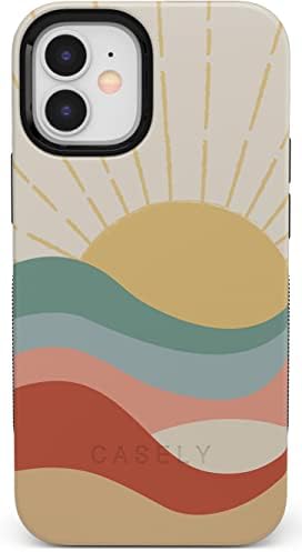 Casely iPhone 11 Esetben, | Itt Jön A Nap, | Aranyos Colorblock Naplemente Esetben