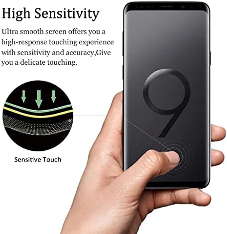 OttarScreen Galaxy S9 Screen Protector [2+2 Csomag] A Kamera Lencséjét Védő [ 3D Üveg ] Egyszerű Telepítés Teljes Lefedettség