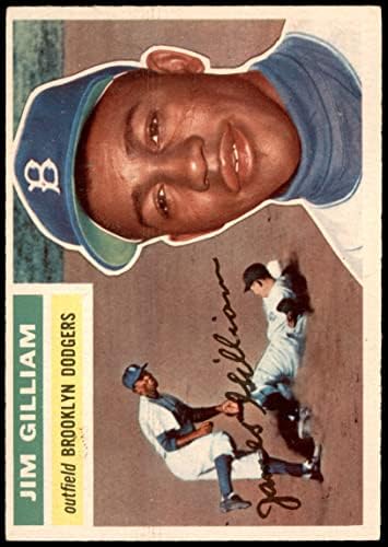 1956 Topps 280 Jim Gilliam Brooklyn Dodgers (Baseball Kártya) EX/MT Dodgers