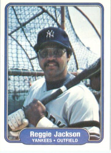 1982 Fleer Baseball Kártya 39 Reggie Jackson