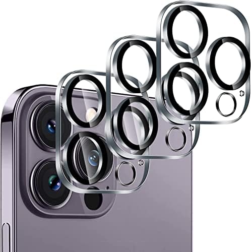 3-Pack/Daelizi Kamera Lencséjét Védő iPhone 14 6.1 Pro ＆ iPhone 14 Pro Max 6.7,Edzett Üveg,9H Keménység,Ultra HD,Anti-Karcolás,Könnyen