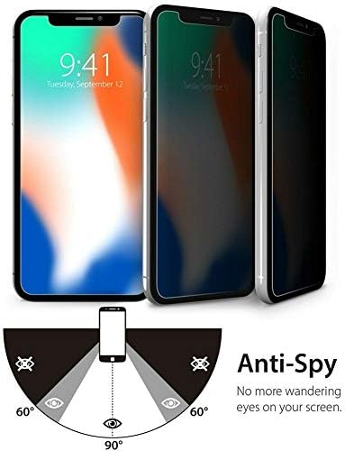 [2 Csomag] Ytaland Adatvédelmi képernyővédő fólia Samsung Galaxy A21/ A21S, Anti-Spy Anti Peep Anti-Ujjlenyomat Buborék-Ingyenes