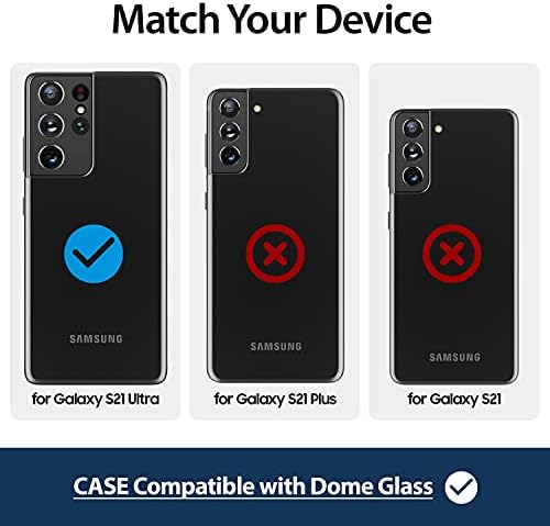 Búra Élet] Samsung Galaxy S21 Ultra Tiszta ügy által Whitestone, Prémium Edzett Üveg hátlap - Világos