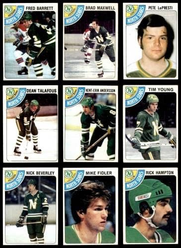 1978-79 Topps Minnesota North Stars Közelében Csapat Készlet 5.5 - EX+ - Asztalon Jégkorong Kártyák