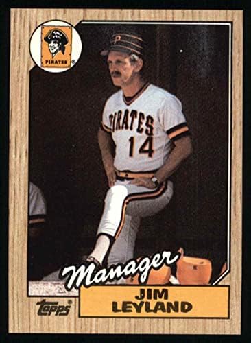 1987 Topps 93 Jim Leyland Pittsburgh Pirates (Baseball Kártya) NM/MT Kalózok