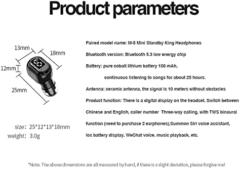 Br0KWa Bluetooth Headset Új Mini in-Ear Kis Fülhallgató Láthatatlan Készenléti Idő Sport Vezetés