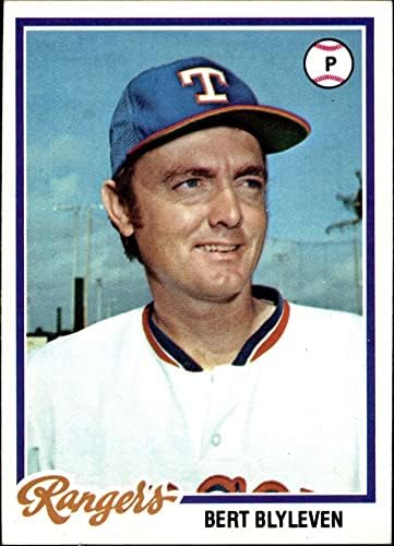 1978 Topps 131 Bert Blyleven Texas Rangers (Baseball Kártya) EX/MT+ Rangers