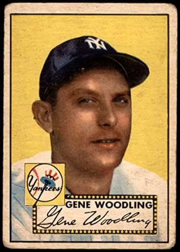 1952 Topps 99 Gén Woodling New York Yankees (Baseball Kártya) HITELES Yankees