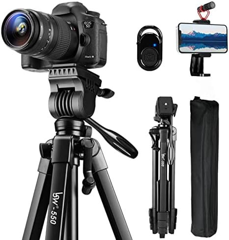 Állvány, 60 cm-es Kamera háromlábú Állvány Alumínium a Fotózás Canon, Nikon, Sony, Folyadék Head & Carry Bag, Lusweimi Videó