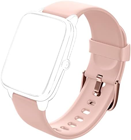 HAFURY Nők Smart Watch Zenekar 19mm Rózsaszín, Tevékenység Fitness Tracker a Nők, Matt Acél Fekete Csattal, valamint a Rögzítő