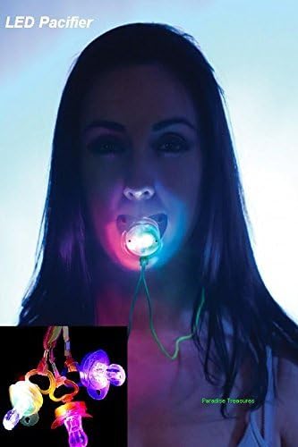 Paradicsom Kincsek LED RGB Lámpa Fel Cumi Nyaklánc Rave Party Koncert (Soft Tip) Cumit a Kiskereskedelmi Csomagolás