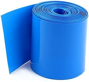 X-mosás ragályos 10Meters 67mm Szélesség PVC Hő Pszichiáter Wrap Kék 3x18650 Akkumulátor(Confezione da 10 strati di calore