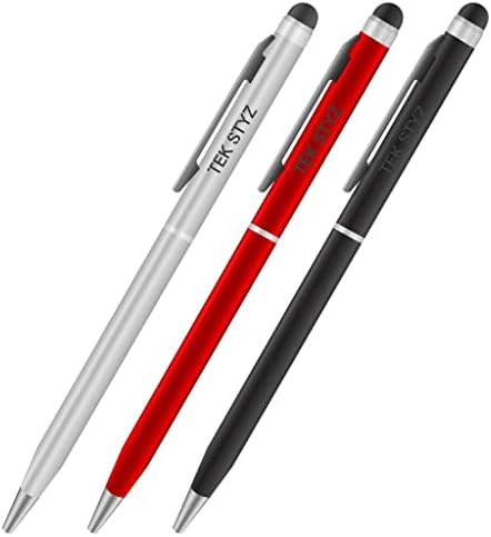 PRO Stylus Toll Alcatel S800 Tintával, Nagy Pontosságú, Extra Érzékeny, Kompakt Formában az érintőképernyők [3 Pack-fekete-Piros,