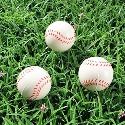 DORUS 12 db Baseball Sport Témájú 2,5 Hüvelykes Hab Szorítani Golyókat, a Stressz Enyhítésére, Relaxable Reális Baseball