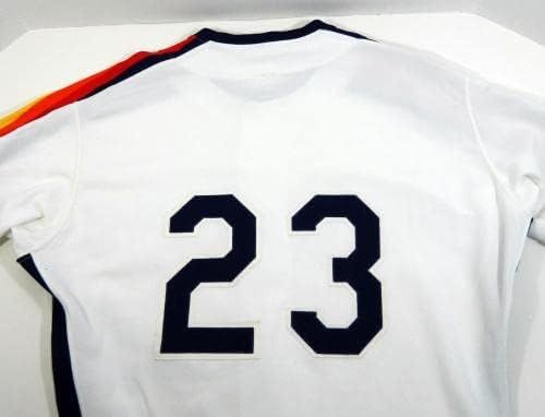 1991 Houston Astros Eric Anthony/Andy Mota 23 Játék Használt Fehér Jersey DP08411 - Játék Használt MLB Mezek