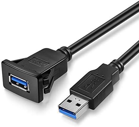 URWOOW USB3.0 Téren süllyeszthető - 2M 6ft USB 3.0-Kiterjesztés-Hegy, Hosszú-Hegy, süllyeszthető, Panelre Szerelhető Kábel,