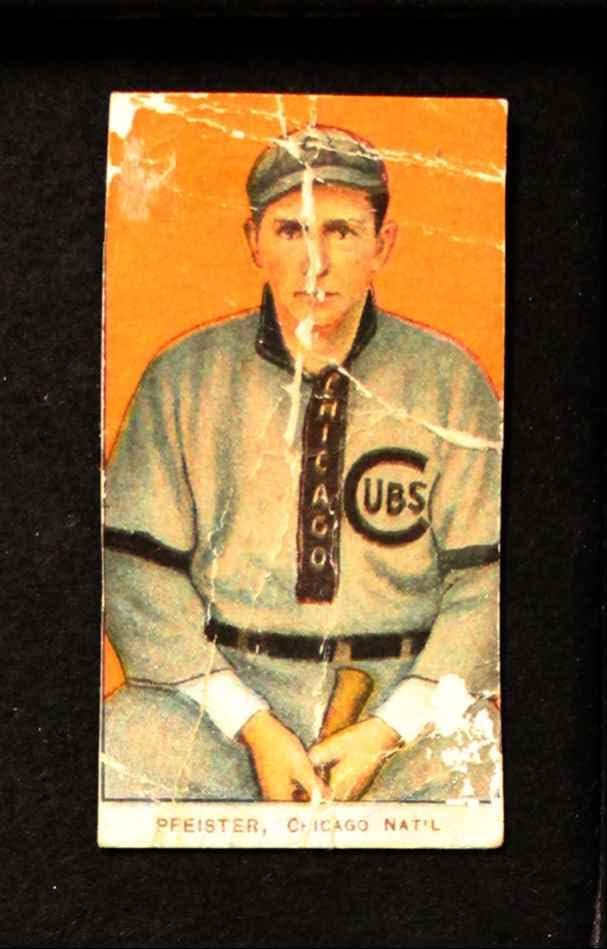 1909 T206 STD Jack Pfiester Chicago Cubs (Baseball Kártya) (Ülő/Hibásan, mint Pfeister) HITELES Cubs