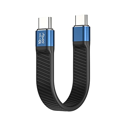 Aprilery Rövid USB-C-USB-C Kábel, 0.45 ft USB 3.2 Gen 2 10 gbps 100W 5A, C Típusú Töltő Kábel Gyors Töltés, a MacBook, iPad