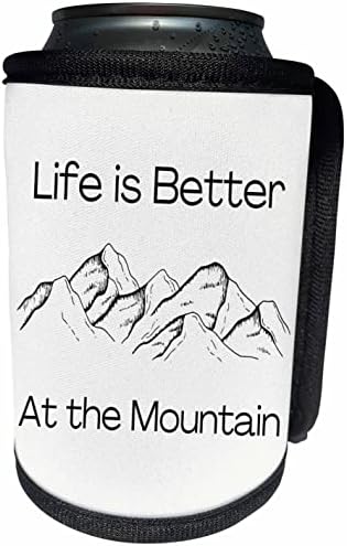 3dRose Kép hegy szöveg Élet jobb a. - Lehet Hűvösebb Üveg Wrap (cc-364417-1)