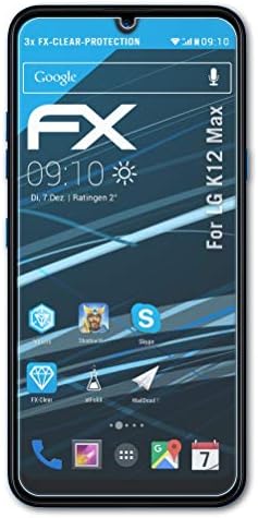 atFoliX Képernyő Védelem Film Kompatibilis LG K12 Max képernyővédő fólia, Ultra-Tiszta FX Védő Fólia (3X)