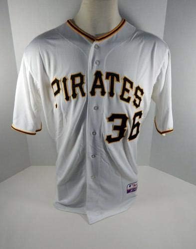 2013 Pittsburgh Pirates Jonathon Sanchez 36 Játék Kiadott Fehér Jersey PITT33129 - Játék Használt MLB Mezek