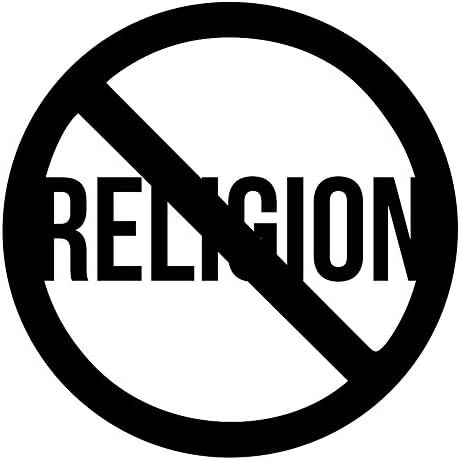 Anti Vallás, Ateista, Agnosztikus Vinyl Matrica, Autó Matrica (6 Fehér)