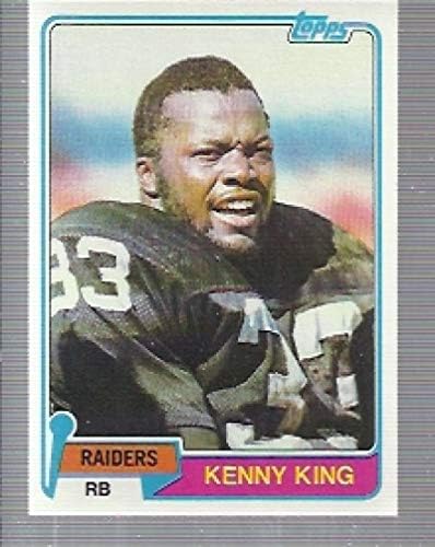 1981 Topps 329 Kenny Király Raiders NFL Labdarúgó-Kártya (RC - Újonc Kártya) NM-MT