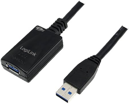 Logilink 5m USB 3.0 Átjátszó Kábel - Fekete