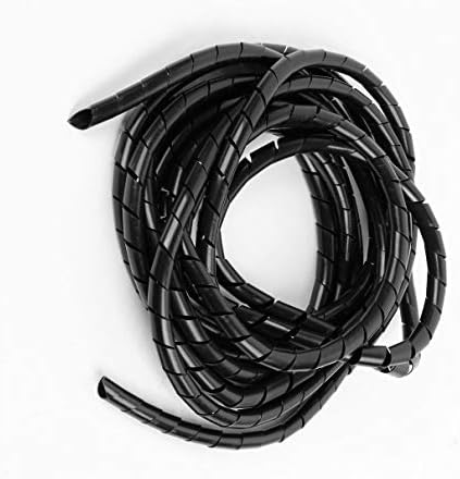 Aexit 6M Hosszú Vezetékek & Csatlakoztatása Rugalmas Polietilén Spirál Kábel Wire Wrap Hőre Zsugorodó Cső Cső 12mm
