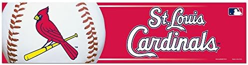 WinCraft MLB St. Louis Cardinals WCR13296913 Lökhárító Szalag, 3 x 12