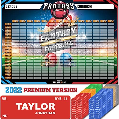 Fantasy Football sorozáson 2022-2023 Kit - Extra Nagy Szett 576 Játékos Címkék - Prémium Színes Kiadás[14 Csapat 20 Kört]