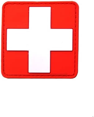 ewkft Taktikai Javítás Orvos Cross Gumi Javítás vöröskeresztes Karszalagot Foltok Horog Vissza Hátizsák Ruházat (Piros-Fehér)