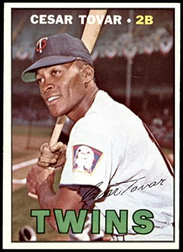 1967 Topps 317 Cesar Tovar/Sandy Valdespino Minnesota Twins (Baseball Kártya) EX/MT Ikrek