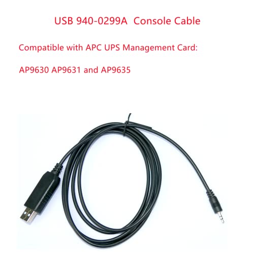 USB-RS232 AJ2.5 Konzol Kábel APC 940-0299A Kábel Csere, Kompatibilis APC APC UPS Management Kártya AP9630 AP9631, valamint