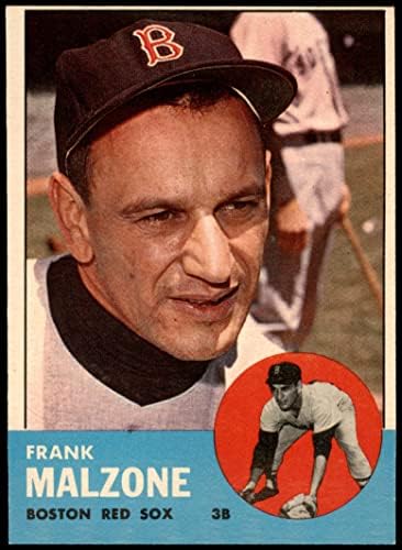 1963 Topps 232 Frank Malzone Boston Red Sox (Baseball Kártya) VG/EX Red Sox