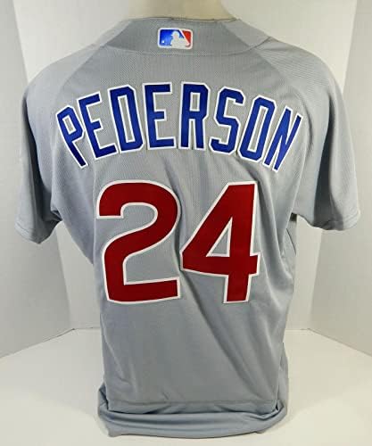 2021 Chicago Cubs Joc Pederson 24 Játék Kiadott Szürke Jersey 46 DP15339 - Játék Használt MLB Mezek