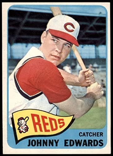 1965 Topps 418 Johnny Edwards Cincinnati Reds (Baseball Kártya) EX Vörösök